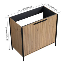 Load image into Gallery viewer, Contemporary Freestanding Bathroom Vanity With Adjustable Shelves

