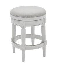Load image into Gallery viewer, Rustic Elegance Backless Swivel Stool
