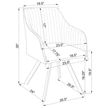 Load image into Gallery viewer, Sloped Arm Swivel Chair - Black

