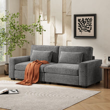 Load image into Gallery viewer, Modern Fabric Sofa With Plush Cushions, Sleek Arm Design
