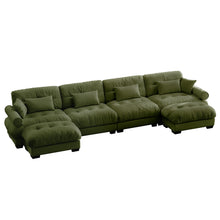 Load image into Gallery viewer, Super Comfort Oversized Modular Sectional Sofa With Movable Ottoman
