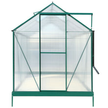 Load image into Gallery viewer, Polycarbonate house, Heavy Duty Outdoor Aluminum Walk-In House Kit With Rain Gutter, Vent And Door For Backyard Garden
