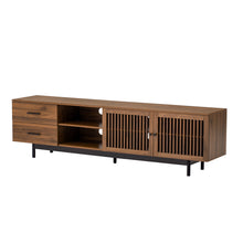 Load image into Gallery viewer, 78" TV Stand For TVs Up To 85" Entertainment Center With Deep Drawers &amp; Cable Management, Soft Closing Hinges - Walnut
