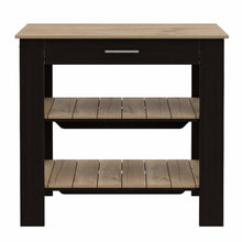Load image into Gallery viewer, 40" Kitchen Island With Storage - Natural / Black
