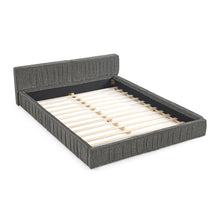 Load image into Gallery viewer, Modern Upholstered Platform Bed Frame With Pleated Design
