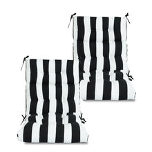 Load image into Gallery viewer, 2 Piece High Back Patio Chair Cushion Set, Tufted Adirondack And Rocking Chair Cushions
