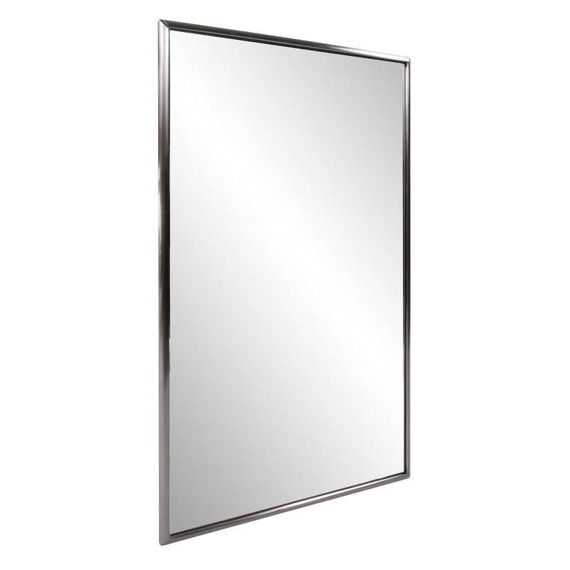 36" Metal Framed Accent Mirror - Gray