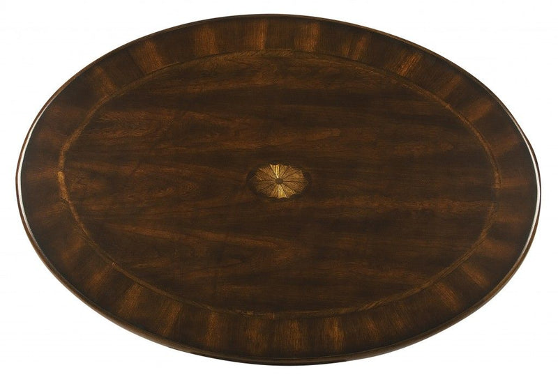 Traditional Traditional Oval Coffee Table - Cherry