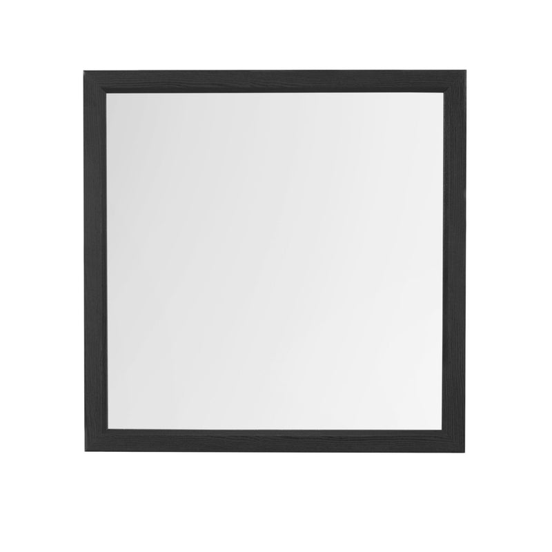 40" Square Framed Accent Mirror - Gray