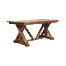 Load image into Gallery viewer, Solid Wood Trestle Base Dining Table - Brown
