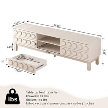 Load image into Gallery viewer, Media Console With 4 Drawers And Cable Management
