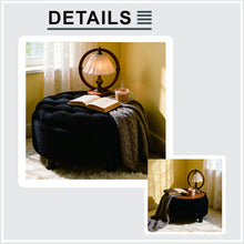 Load image into Gallery viewer, Storage Round Footstool Table Ottoman
