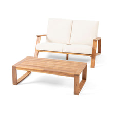Load image into Gallery viewer, Paloma - Contemporary Loveseat And Coffee Table Set With Weather Resistant Cushions
