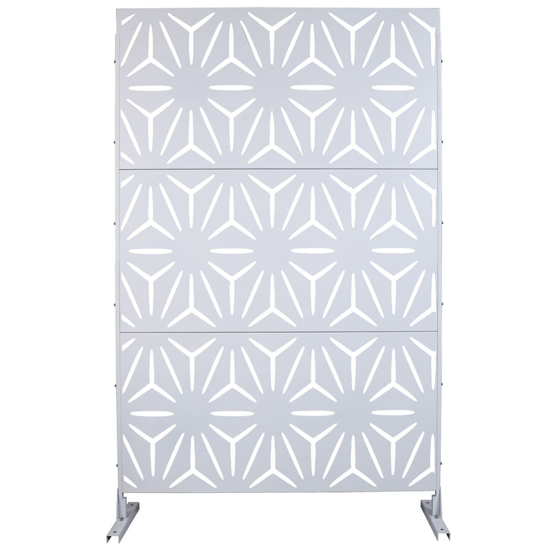 Outdoor & Indoor Metal Privacy Screen, Freestanding Decorative Panels