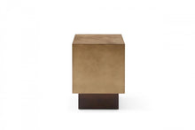 Load image into Gallery viewer, Brown Metal Square End Table - Antiqued Copper And Light
