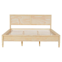 Load image into Gallery viewer, Classic Platform Bed Frame With Panel Headboard
