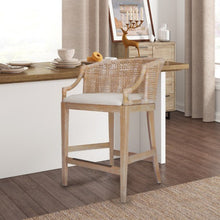Load image into Gallery viewer, Casual Handcrafted Rattan Counter Stool
