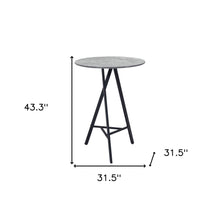 Load image into Gallery viewer, Rounded Steel Bar Table - Gray And Black
