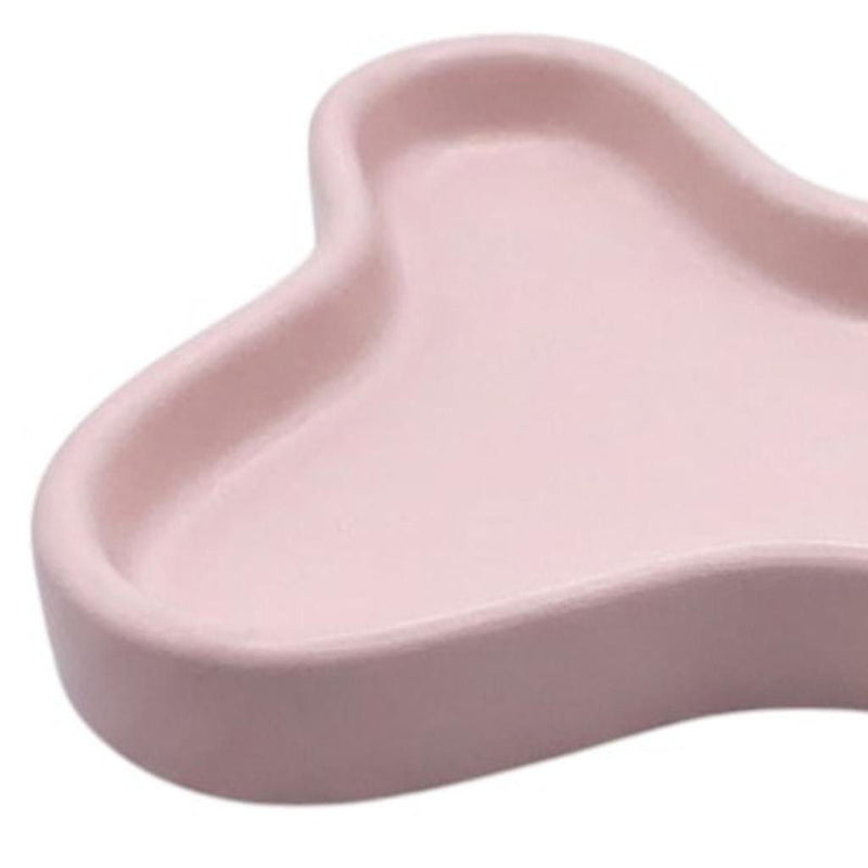 Resin Handmade Geometric Trinket Tray - Pale Pink