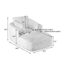 Load image into Gallery viewer, Oversized Chaise Lounge Chair Indoor - Black
