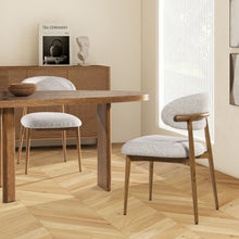 Load image into Gallery viewer, Locke - Modern Upholstered Dining Chair With Frame - Salt / Pepper
