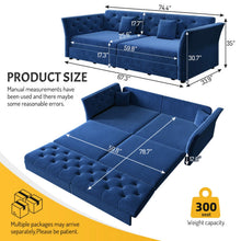 Load image into Gallery viewer, Oversize Pull Out Sofa Bed For Living Room
