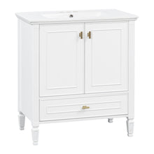 Load image into Gallery viewer, Freestanding Vanity With 1 Drawer &amp; 2 Soft Close Doors With Door Mounted Storage
