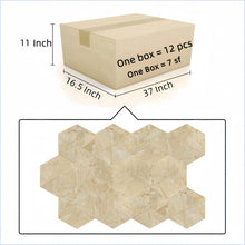 Load image into Gallery viewer, Hexagon Natural Marble Polished Tile For Wall And Floor (Set of 12)

