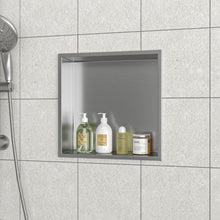 Load image into Gallery viewer, Stainless Steel Shower Niche With Seamless Design For Bathroom Storage
