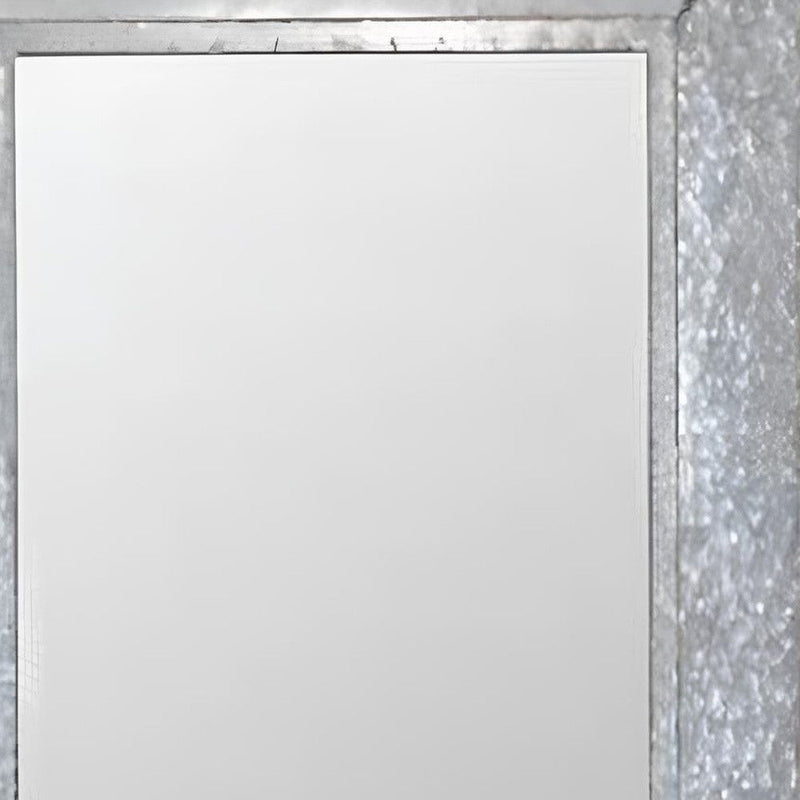 84" Metal And Wood Framed Leaning Accent Mirror - Gray / Brown