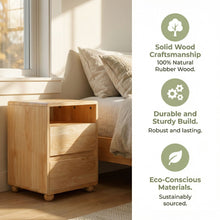Load image into Gallery viewer, Nightstand With 2 Drawers And Shelves
