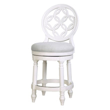 Load image into Gallery viewer, Stool With Back And Swivel Upholstered Seat

