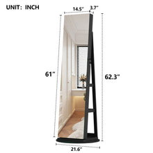 Load image into Gallery viewer, Swivel Jewelry Cabinet With Full Length Mirror
