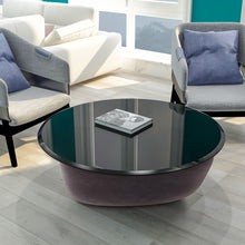 Load image into Gallery viewer, 38.6" Round Tempered Glass Table Top Glass Beveled Polished Edge
