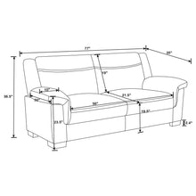 Load image into Gallery viewer, Hawthorne - Sofa With Top Arms Lounge Furniture - Gray
