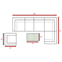Load image into Gallery viewer, Stylish Entertainment Sectional Set, Outdoor Living
