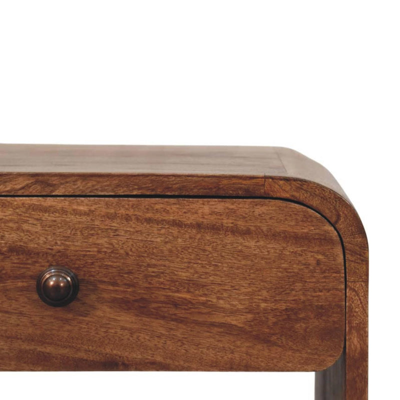 Solid Wood One Drawer Nightstand (738450) - Brown