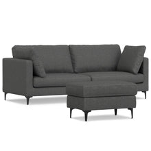Load image into Gallery viewer, Ava - Mid Century Sofa With Ottoman Set
