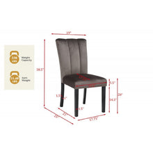 Load image into Gallery viewer, Dining Chairs With Pedestal Base (Set of 2) - Black / Brown

