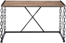 Load image into Gallery viewer, 48" Brown and Black Computer Desk

