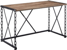 Load image into Gallery viewer, 48" Brown and Black Computer Desk
