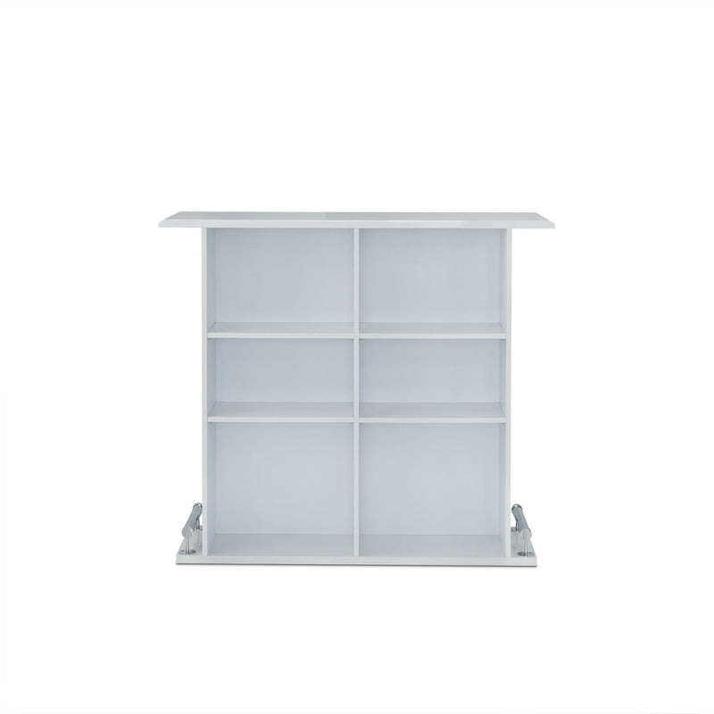 Rectangular Manufactured Wood Bar Table - White