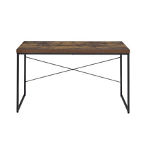 Load image into Gallery viewer, 47" Brown and Black Computer Desk
