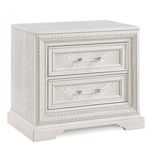 Load image into Gallery viewer, 2 Drawer Storage Nightstand Bedroom Furniture - Antique White
