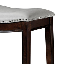 Load image into Gallery viewer, Backless Bar Height Bar Chair - Gray / Espresso
