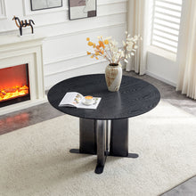 Load image into Gallery viewer, Round Dining Table With Cross Base, Modern Home Furniture
