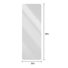 Load image into Gallery viewer, Wall Mounted Full Body Mirror With Dimming Lights Glass - Silver
