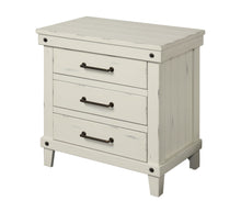 Load image into Gallery viewer, 3 Drawer Elegant Nightstand - White
