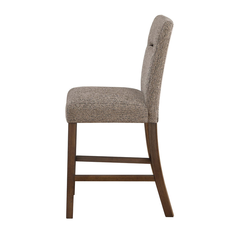 Wood Counter Height Bar Chairs (Set of 2) - Brown And Dark Brown