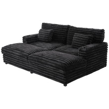 Load image into Gallery viewer, Oversized Double Chaise Lounge Sofa Bed With USB Ports And Cup Holders
